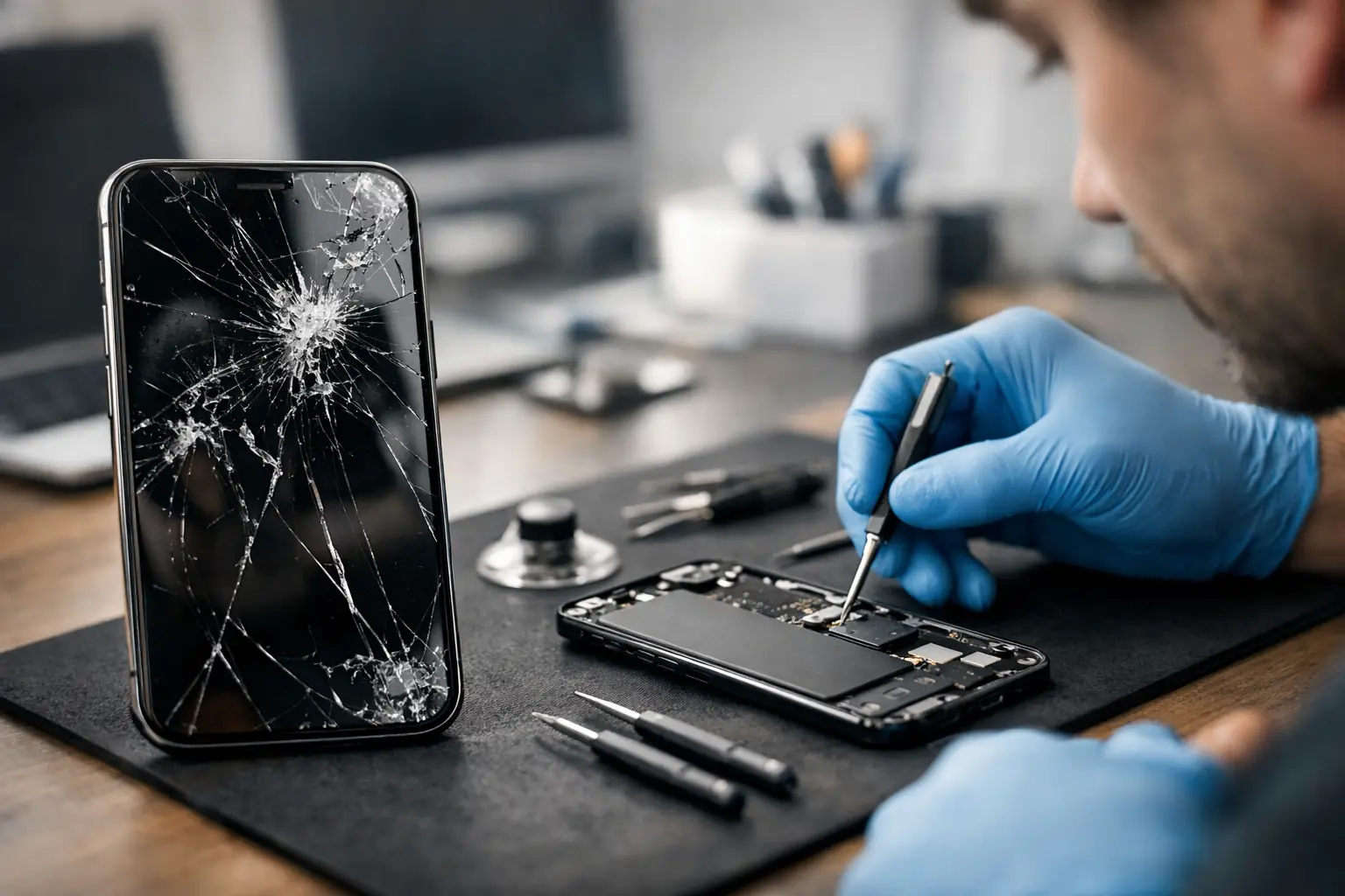Écran iPhone cassé : réparation rapide à Laval