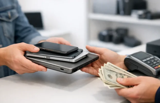 Reprise d’appareils usagés, paiement rapide