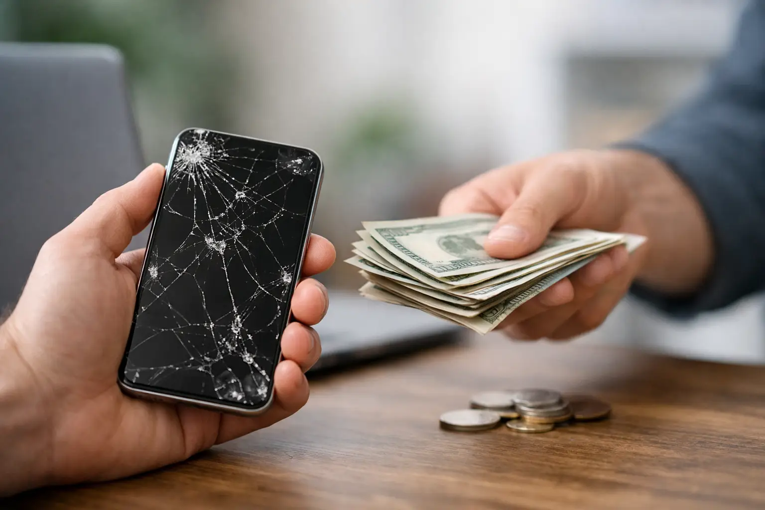 Vendre un téléphone cassé contre argent comptant