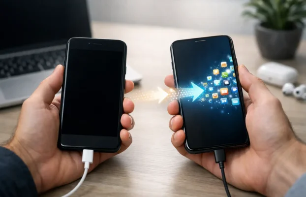 Transférer des données d’un téléphone à écran noir